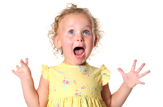 Very excited kid